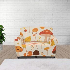Horeset Halloween Ghosts Couch Seat Cover Non Slip Novelty Stretch Sofa Slipcover, Decorative Furniture Protector, Waterproof & Washable