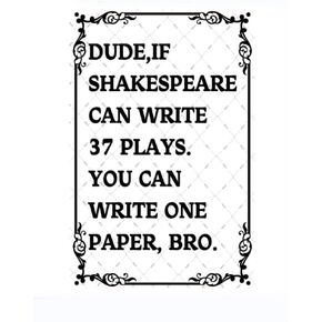 EMOHAT Funny English Literature Classroom Metal Tin Sign Motivational Quotes for English Literature Lover Inspirational Poster Wall Art Retro Decor Gifts Decoration for Classroom12x8 inches
