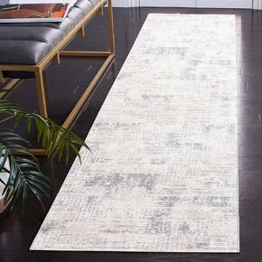 Safavieh Opal Collection Runner Rug - 2'3" x 9' Runner, Ivory & Grey, Modern Design, Ideal for High Traffic Areas in Living Room, Bedroom, Dining Room (OAL418A-29)