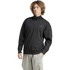 adidas Men's All Szn Fleece Quarter-Zip Crewneck Swearshirt