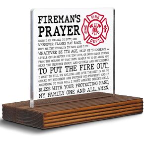 Correctional Officer Prayer Clear Acrylic Desk Decorative Sign, Corrections Worker Week Appreciation Academy Graduation Gift, Thank You Gift for Jailer Prison Guard Work Anniversary Plaque EDC58