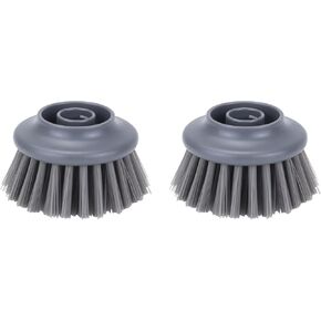 DAPOWER Replaceable Brush Head - 4 Pack (Grey - Scrub Sponge)