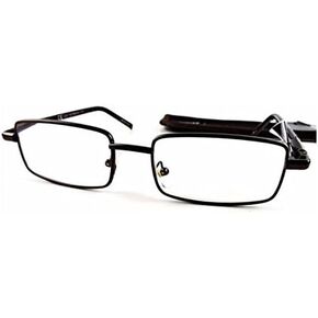 Glasses, Foster Grant LO1216 Trace BRN +1.25 Men's Reading Glasses with Case, Sold as Each