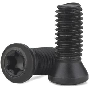 Junter Qty30 M4 x 8mm Alloy Steel Torx Screws for Replaces Carbide Insert CNC Lathe Tool