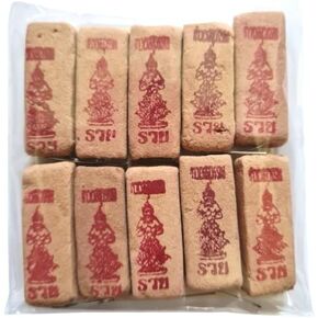 Incense Stick Thao Wessuwan Thai Lottery Lucky Number Incense Stick Wealth Money Amulet Pack of 10, Standard, Beige