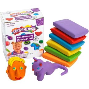 Non-Hardening Clay - Set of 6, Smooth,