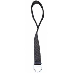 Peakworks, Lightweight, Abrasion Resistant Polyester Webbing, Easy to Link, 18" D-Ring Extender, Standard 18"L, Black, V860302