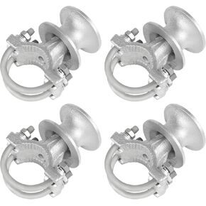 Mini Cantilevered Gate Rollers, Fits 2-3/8" Post & 1-5/8" Rail Fence Gate Kit, Sliding Gate Rollers, Cantilevered Chain Link Fence Parts, Gate Rollers of Sliding Gate, Set of 4 Sliding Gate Hardware