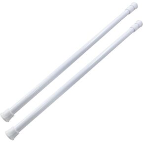 Waziaqoc 2 Pack Window Security Bar, 17-27.6 Inch Extendable Tension Rods for Bathroom Cupboards, Enhanced Safety and Protection