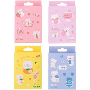 20Pcs/Box Adhesive Bandages, Random Color Waterproof Band Aid, Cute Kids Bandages, Elastic Bandages Sticker, Cartoon Aid Patches Random Styles Adhesive Bandages Supplies