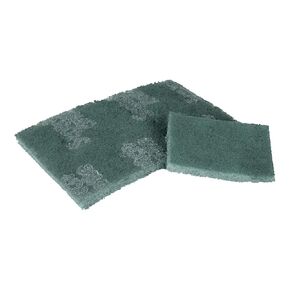 3M Scotch-Brite General Purpose Scrubbing Pad 9650, 3 in x 4.5 in, 40/Box, 2 Box/Bundle, Green