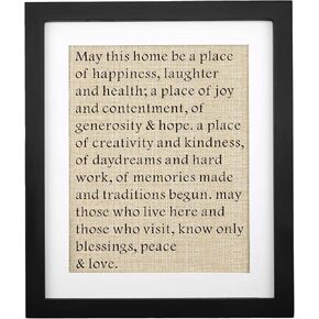 Housewarming Burlap Print 11" X 13", New Home Gifts for Friend Homeowner Neighbors, Christmas Gifts, First Home Decorations, Housewarming Present for New House, Housewarming Gifts