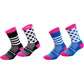 Cycling Socks Pro Mens Womens Riding Socks Bicycle Bike Sport Ankle Athletic Socks XC MTB BMX Black Pink Blue Green Orange