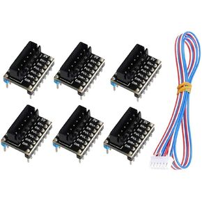 HiLetgo 6pcs 3D Printer Motor Drive Converter Adapter for Big Current 57 86 Motor Drive Expansion Adapter 3D Printer Accessories Parts with 6pin Connect Cable