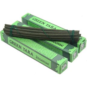 DharmaObjects 3 Box Tibetan Green Tara Incense Sticks (Small 42 Sticks)