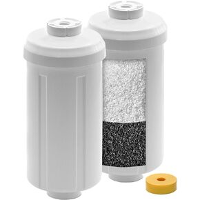 Black and Fluoride Filters Bundle Replacement for Big Berkey Water Filter System, Compatible with Berkey Filter Replacement Black & Fluoride Water Treatment Filter 2 Pack