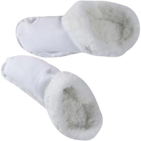 LIFKOME 1 Pair Furry Liners Insoles Winter Insert Shoe Liners Sole Warm Removable Furry Liners House Slippers Fleece for Outdoor Indoor 44-45