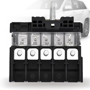956-601 Headlight Main Fuse Block Compatible with Jeep Grand Cherokee 2012-2021, fit for Dodge Durango 2011-2023, fit for Jeep Grand Cherokee WK 2022 Replace# 68089468AA 956-601 FH65 956601