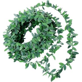 SEWACC Hawaiian Party Decorations Artificial Ivy Garland Fake Hanging Plants Leaves DIY Wreath Foliage Green Leaves Simulated Vine for Wedding Party Ceremony 7. 5m Flower Garland