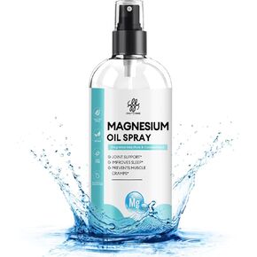 Magnesium Oil Spray - Family Size 13.19 oz Magnesium Oil for Feet & Body - Pure, Topical, Organic - Leg Cramps, Joint Pain Relief, Better Sleep, Nourish Skin - Natural, Ancient Minerals