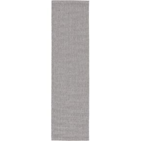 SAFAVIEH Sisal All-Weather Collection Runner Rug - 2'2" x 8', Grey, Geometric Design, Indoor/Outdoor & Washable, Ideal for Patio, Backyard, Mudroom (SAW642F-28)