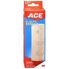Ace Elastic Bandage with Clips 6-Inch, Pack of 6