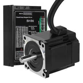 Nema 34 Closed Loop Stepper Motor kit with Driver 10Nm / 1416.12oz.in The Motor with Controls 116.5MM Bipolar 1.8 Deg 2 Phase 4 Lead Motor kit with Controller CNC Milling Engraving Machine