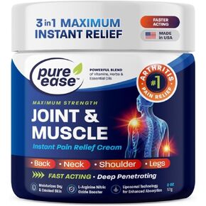 Arthritis Pain Relief Cream for Back Pain, Powerful Formula for Rapid Lower Back Pain Relief, Neck Pain, Knee Pain Muscle Pain Relief, Powerful Relief of Shoulder Pain Cream 2oz