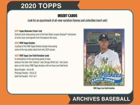 صندوق هوايات البيسبول من Topps Archives لعام 2020 (24 حزمة/8 بطاقات: 2 سيارة) in Saudi Arabia