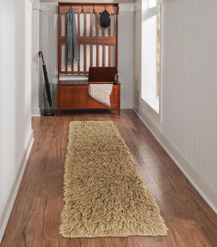 Linon 1400gram صوف الفطر Shag 2'4" X 8'6" عداء جديد Flokati Rug، 2' x 8' in Saudi Arabia