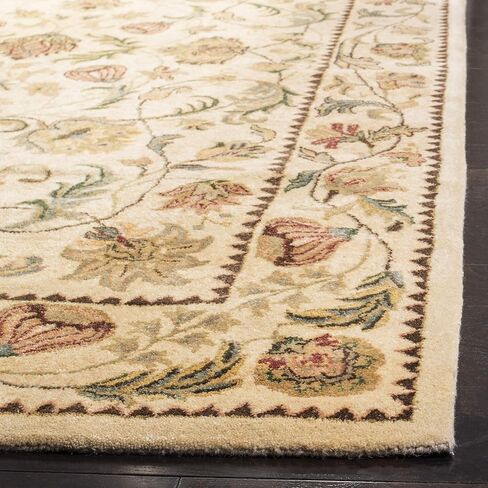 SAFAVIEH Bergama Collection 2'3" x 8' Ivory / Ivory BRG161B Handmade Oriental Premium Wool Runner Rug in Saudi Arabia