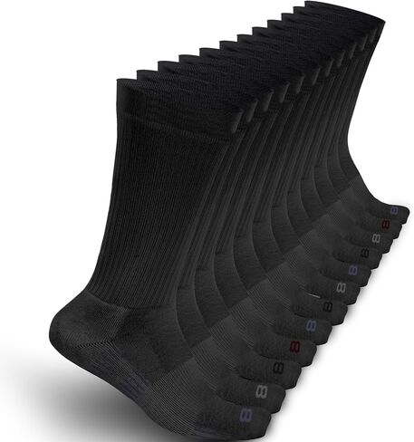 Layer 8 Ultimate Comfort Men's Athletic Cushioned Crew Socks |Ideal for Sports, Gym, Hiking & Everyday Wear in Saudi Arabia