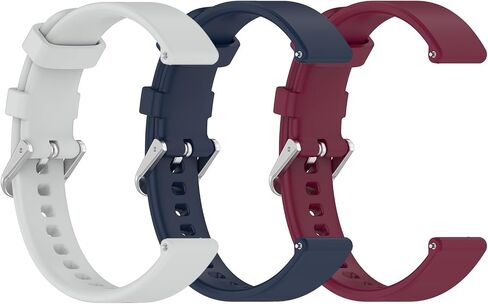 3-Packs Watch Band for Garmin Lily 2, Soft Silicone 14mm Replacement Watch Band Compatible with Garmin Lily 2 in Saudi Arabia