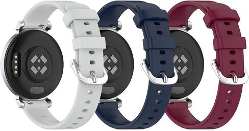 3-Packs Watch Band for Garmin Lily 2, Soft Silicone 14mm Replacement Watch Band Compatible with Garmin Lily 2 in Saudi Arabia