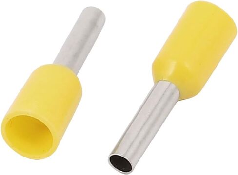 Uxcell 1000 قطعة 16 AWG 1.5 مم 2 سلك معزول نهاية سلك حلقات طرفية VE1508 أصفر in Saudi Arabia