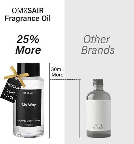 My Way Hotel Collection Diffuser Oil & Home Luxury Scents - My Way Diffuser Oil 150ml- Comforting Sandalwood, Cedarwood & Iris - Aromatherapy Oil Blends My Way Fragrance Essential Oils for Diffuser in Saudi Arabia
