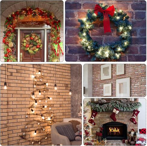 مشابك قرميد KOLAKO، 4 خطافات قرميد للتعليق بدون حفر شماعات قرميد خارجية شديدة التحمل ومشابك قرميد قابلة للتعديل لارتفاع 1-3/4 بوصة إلى 2-3/4 بوصة، من الفولاذ المقاوم للصدأ، أسود in Kuwait