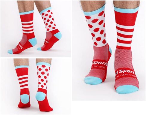 Cycling Socks Pro Mens Womens Riding Socks Bicycle Bike Sport Ankle Athletic Socks XC MTB BMX Black Pink Blue Green Orange in Saudi Arabia