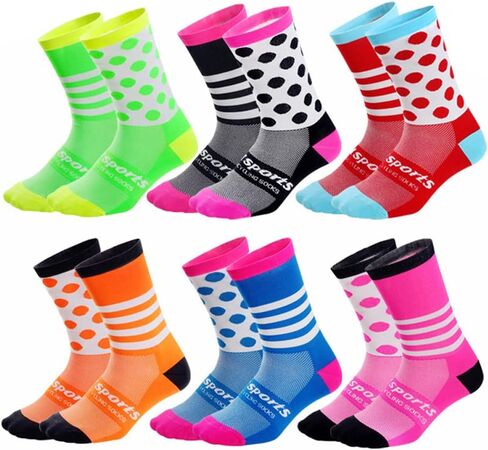 Cycling Socks Pro Mens Womens Riding Socks Bicycle Bike Sport Ankle Athletic Socks XC MTB BMX Black Pink Blue Green Orange in Saudi Arabia