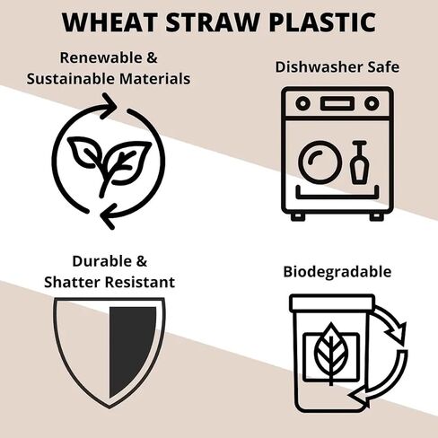 Eco-Friendly Shaker Bottle w/Mixer Ball, 20 oz (600ml) | BPA Free, Wheat Straw | Protein Shakes, Smoothies in Saudi Arabia