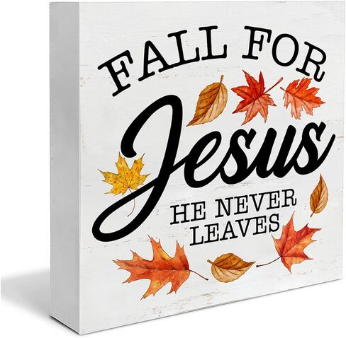 Fall Wooden Box Sign Home Decor Fall and Football Square Wood Sign Desk Decoration Autumn Pumpkins Football Wood Block Plaque Box Sign for Shelf Home 5 x 5 Inches in Saudi Arabia