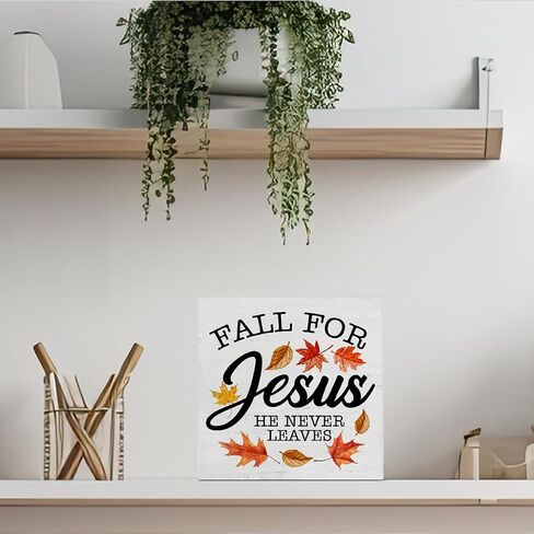 Fall Wooden Box Sign Home Decor Fall and Football Square Wood Sign Desk Decoration Autumn Pumpkins Football Wood Block Plaque Box Sign for Shelf Home 5 x 5 Inches in Saudi Arabia