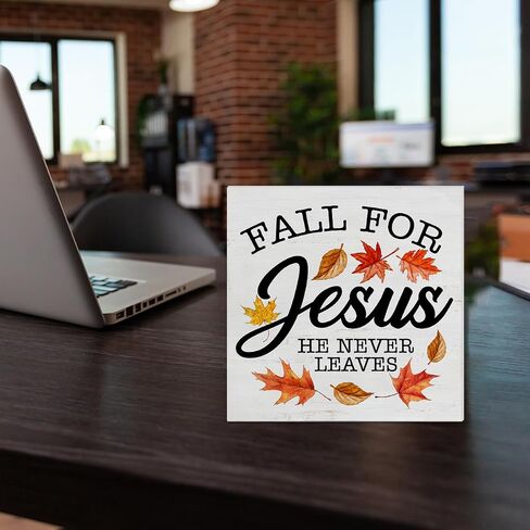 Fall Wooden Box Sign Home Decor Fall and Football Square Wood Sign Desk Decoration Autumn Pumpkins Football Wood Block Plaque Box Sign for Shelf Home 5 x 5 Inches in Saudi Arabia