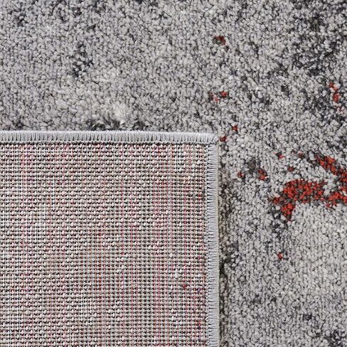 SAFAVIEH Adirondack Collection Area Rug - 6' x 9', Orange & Grey, Modern Abstract Design, Non-Shedding & Easy Care, Ideal for High Traffic Areas in Living Room, Bedroom (ADR134P) in Saudi Arabia