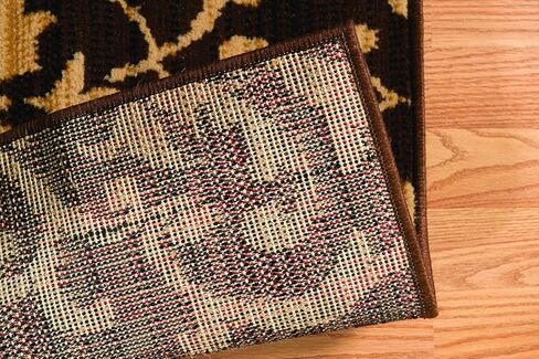 سجادة United Weavers Dallas Countess Runner - بني، عداء 2x8، سجادة منطقة داخلية انتقالية بنمط ميدالية مجردة، ظهر من الجوت in Kuwait