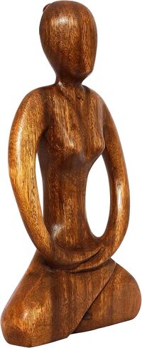 G6 Collection Wooden Handmade Abstract Sculpture Tranquility - Art Decorative Home Decor Handcrafted Figurine Accent Decoration Artwork Hand Carved, Abstract Yoga in Saudi Arabia