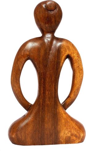 G6 Collection Wooden Handmade Abstract Sculpture Tranquility - Art Decorative Home Decor Handcrafted Figurine Accent Decoration Artwork Hand Carved, Abstract Yoga in Saudi Arabia