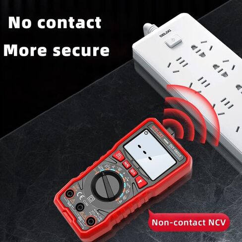جهاز قياس متعدد رقمي صغير ذكي من DELIXI Rms AC Dc Ncv نطاق تلقائي 6000 جهاز اختبار هرتز مقياس الجهد للمنزل والسيارات in Kuwait