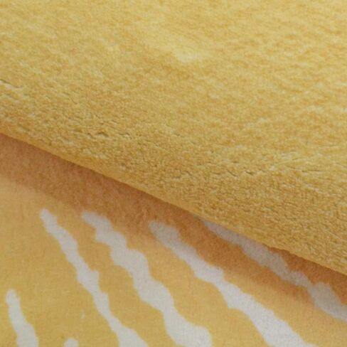 Modern Abstract Area Rug 5Ft Round Chic Sunshine Rug Nonslip Bedroom Carpet for Kids Living Room Sun Floor Mat Circle Throw Rug for Indoor Home Decor, 5.2Ft, Yellow in Saudi Arabia