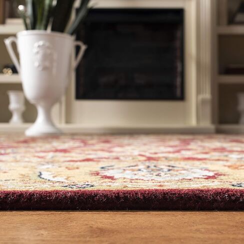 SAFAVIEH Classic Collection Accent Rug - 2'3" x 4', Ivory & Ivory, Handmade Traditional Oriental Wool, Ideal for High Traffic Areas in Entryway, Living Room, Bedroom (CL758A) in Saudi Arabia